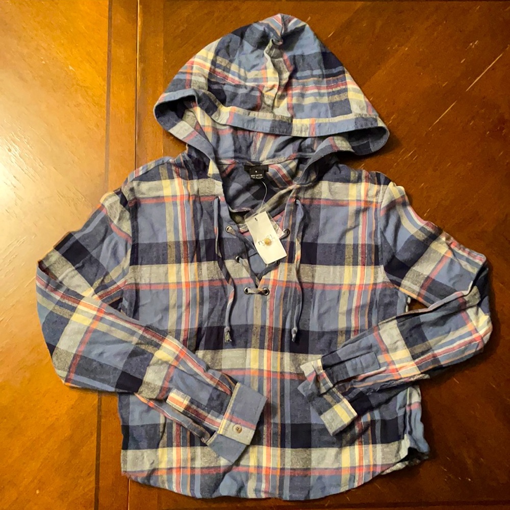 Rue21 Crop top Flannel Size S